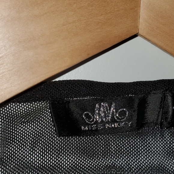 Miss Nikki black sheer shrug size large - Picture 2 of 6